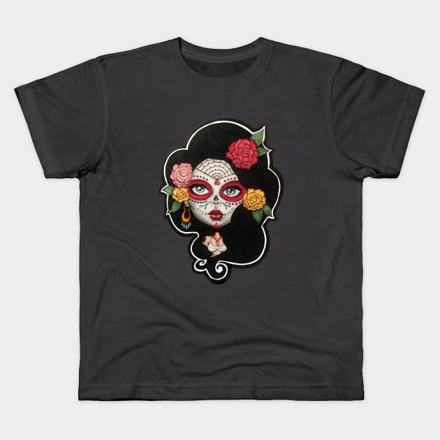 Day of the Dead Kids T-Shirt by Thalohalo